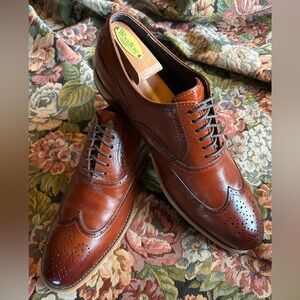 Stacey Adam’s Classic Brown Leather Wingtip dress shoes